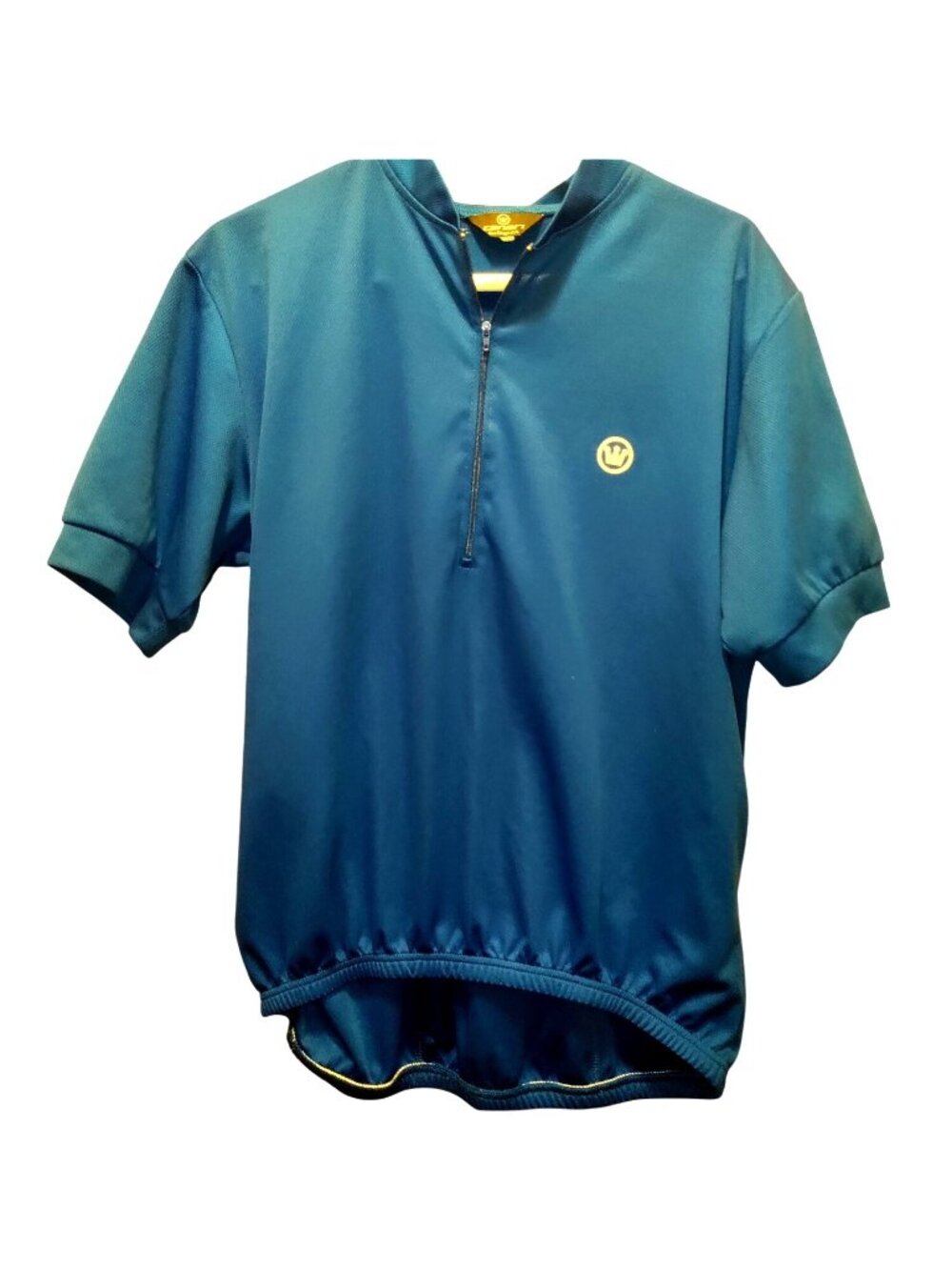 Canari Cycling Jersey*Blue*Lrg*1/4 Zip*Bike Shirt*Rear Pockets*Short Sleeve*EUC